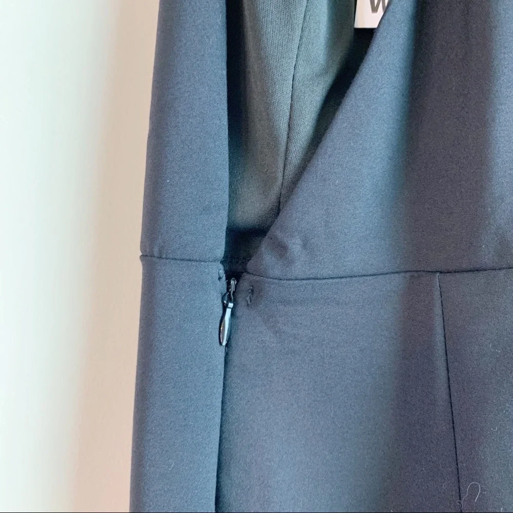 NWT BY THE WAY x REVOLVE Fiona Racerback Midi Dress Black Small Spandex Stretch - Picture 7 of 10